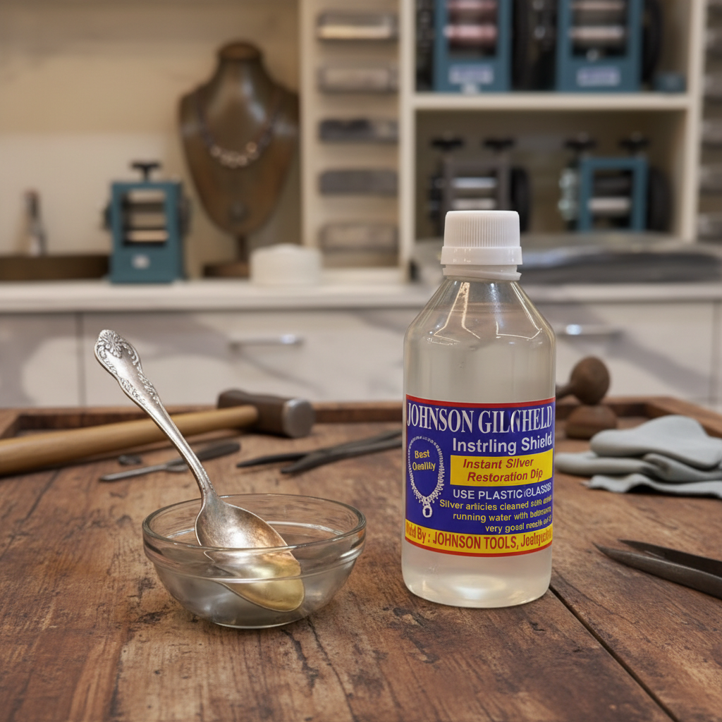 Johnson Tools Silver Tarnish Remover (Silver Cleaner) for Silver Jewelry Cleaning/Polishing (250ML)