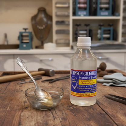 Johnson Tools Silver Tarnish Remover (Silver Cleaner) for Silver Jewelry Cleaning/Polishing (250ML)