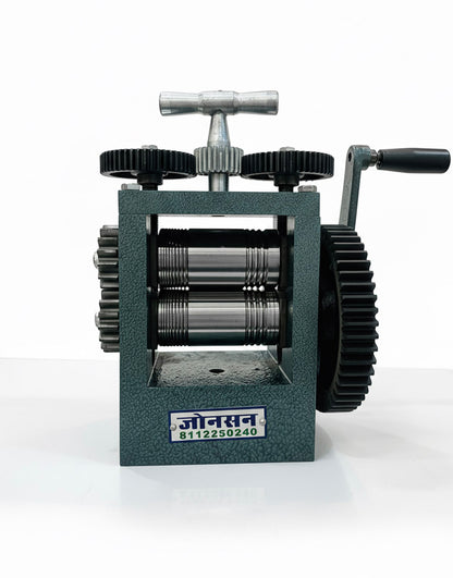 Johnson Tools 4" Rolling Mill Machine/Tar Patti Machine For Gold and Silver Jewellery/Wire Sheet Works Only (colour : Multicolour, Handle Included)