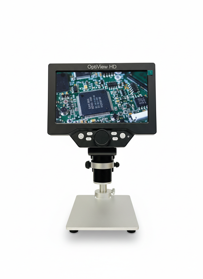Johnson Tools Digital LCD Microscope with HD Display, Adjustable Zoom Inspection Microscope for Jewellery, PCB, Watch & Precision Repair Work