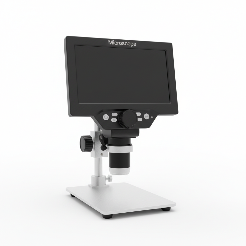 Johnson Tools Digital LCD Microscope with HD Display, Adjustable Zoom Inspection Microscope for Jewellery, PCB, Watch & Precision Repair Work