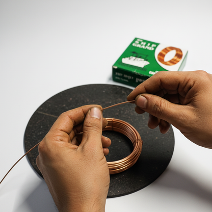 Johnson Tools Pure Shiny Bare Copper Wire of 14 Gauge (2.30 mm) for Jewellery Making, Beading Wire, Craft Work, Earthing, Flower Making, Hobby Crafts and School Crafts Project (5.15 meters approx)
