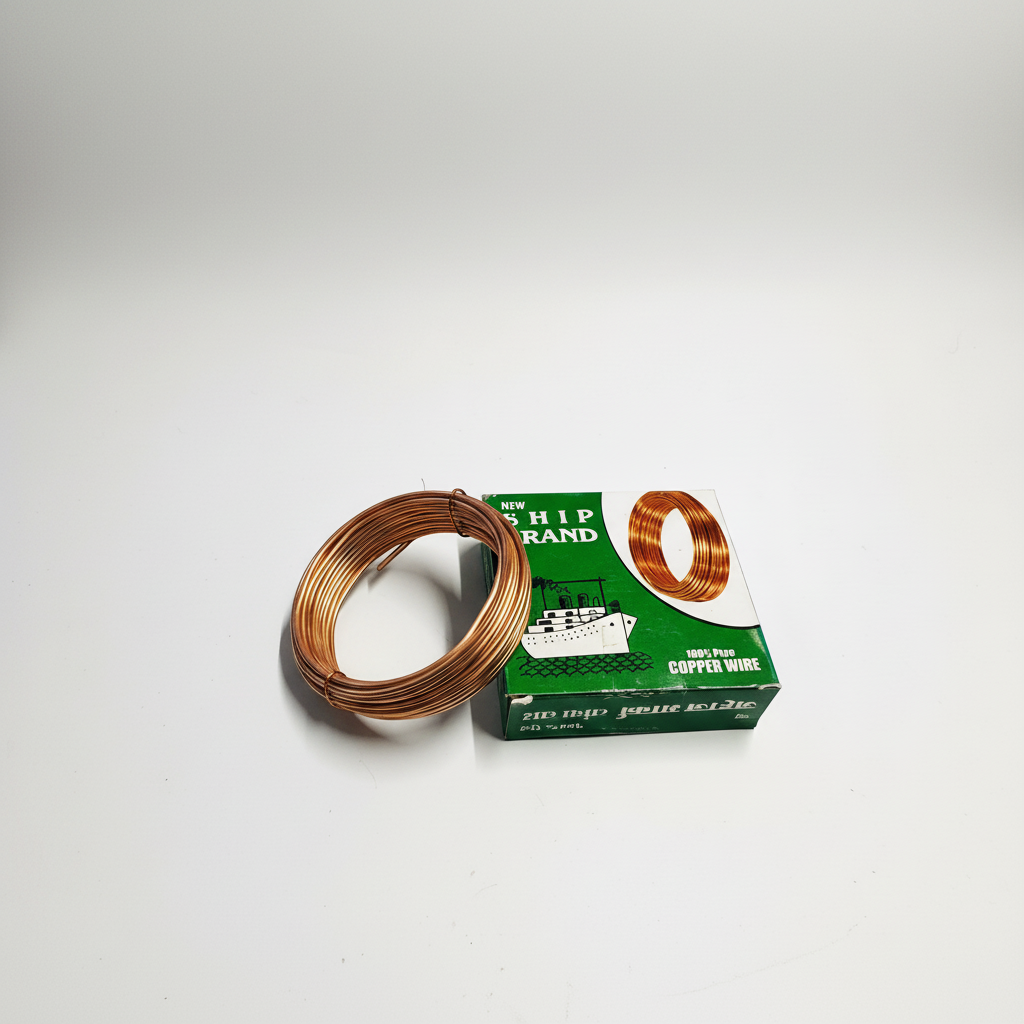 Johnson Tools Pure Shiny Bare Copper Wire of 14 Gauge (2.30 mm) for Jewellery Making, Beading Wire, Craft Work, Earthing, Flower Making, Hobby Crafts and School Crafts Project (5.15 meters approx)