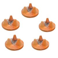 Johnson Tools Clay Stand / Desi Mitti Stand For All Type of Industrial Crucibles (Pack of 5) (Small (6 cm))