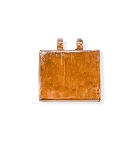 Johnson Tools Plain Copper Rectangle Tabiz Pendant (Chouki) for Women Men and Children (Medium Size) (1)