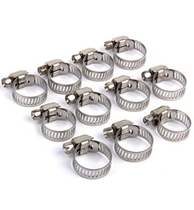 Johnson Tools Adjustable Fuel Petrol Pipe Hose Clips Stainless Spring Clamps(Size - 13 to 19 mm) (15)