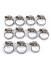 Johnson Tools Adjustable Fuel Petrol Pipe Hose Clips Stainless Spring Clamps(Size - 13 to 19 mm) (30)