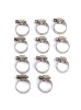 Johnson Tools Adjustable Fuel Petrol Pipe Hose Clips Stainless Spring Clamps(Size - 13 to 19 mm) (15)