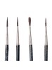 Johnson Tools Real Hair Round Painting Brush With Short Handle For Jewellery Meena, Painting Works (Pack of 12pcs, Size - 0)