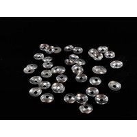 Johnson Tools Flat Metal Ear Back Stoppers/Push Buttons/Findings Stud Earring Plugs for Gold and Silver Earrings. (150, Small(10.28mm app))