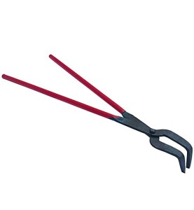 Johnson Tools 16" Plier Sandasi with Bent Mouth to Lift Crucibles at Foundry, Refinery and Casting Plants of Gold, Silver and other Metals