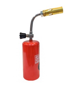 Johnson Tools Portable Gas Torch, Burner, Lighter, Flamethrower, Soldering, Melting, Heating Tool Innovated Multipurpose Refillable Good Flame, 220 mm