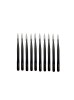 Johnson Tools Straight Tips Stainless Steel Powder Coated Tweezers for Mobile/Gadget/Laptop and Jewelry Repair (Color - black, Set of 10 Pieces)