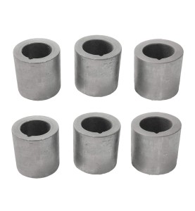 Johnson Tools 50X50mm Graphite Crucible For Casting, Melting, Refining Gold, Silver, Copper, Aluminium, Brass, Led, Scrap, Jewellery (Pack of 6 pcs)