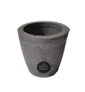 Johnson Tools 1 size Casting Clay Graphite Crucible For Gold Silver Copper Brass Aluminum Foundry Furnace Torch Melting-1.5 kg Approx