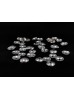 Johnson Tools Flat Metal Ear Back Stoppers/Push Buttons/Findings Stud Earring Plugs for Gold and Silver Earrings (50, Small(10.28mm app)